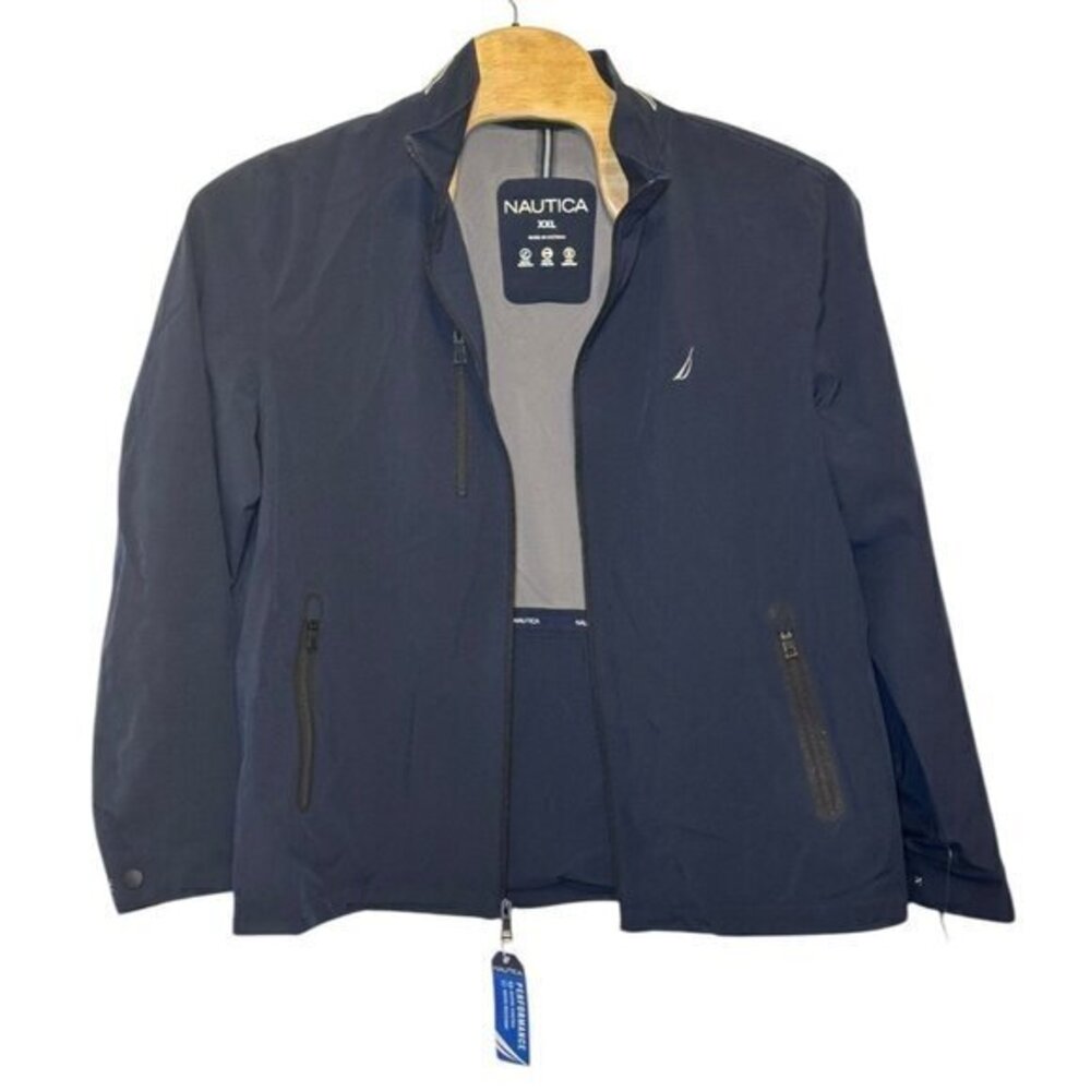 NAUTICA Full Zip AEROLAYER Windbreaker Golf Jacket Men Size XXL 2X New with tags - Picture 16 of 16